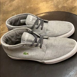 LACOSTE Grey Men Shoes